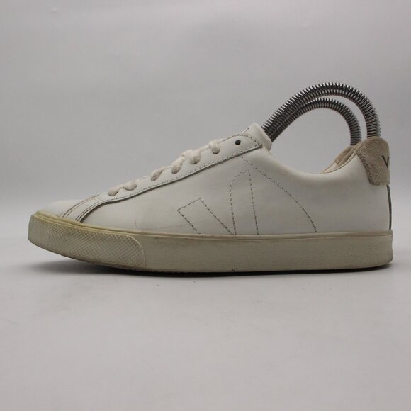 Veja Esplar White Leather Women’s Size 5 Lace Up Trainer Casual Sneakers - Picture 4 of 10